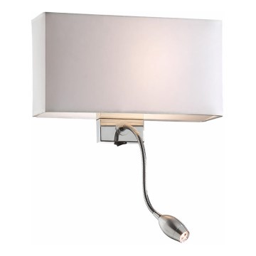 Ideal Lux - LED Paindlik seinalamp HOTEL 1xE27/60W + LED/1,5W/230V