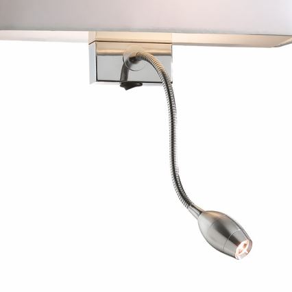 Ideal Lux - LED Paindlik seinalamp HOTEL 1xE27/60W + LED/1,5W/230V