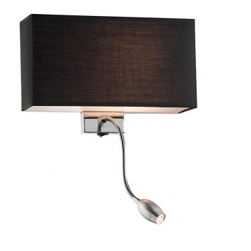 Ideal Lux - LED Paindlik seinalamp HOTEL 1xE27/60W + LED/1,5W/230V