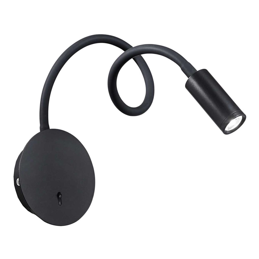 Ideal Lux - LED Paindlik väike lamp FOCUS LED/3,5W/230V CRI 90 must