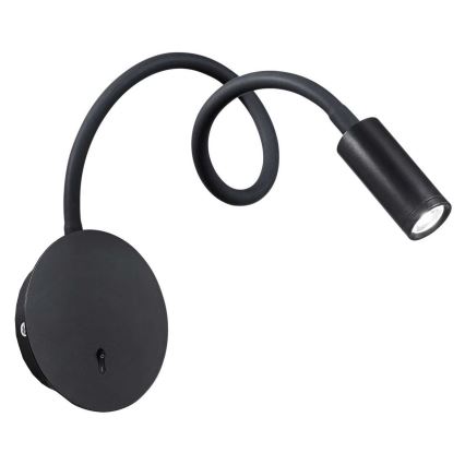 Ideal Lux - LED Paindlik väike lamp FOCUS LED/3,5W/230V CRI 90 must