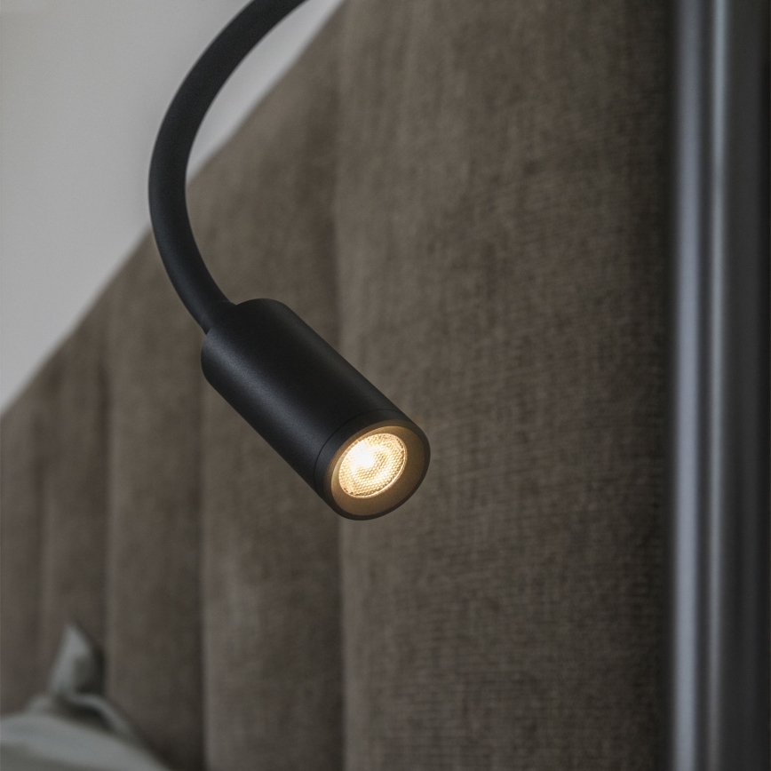Ideal Lux - LED Paindlik väike lamp FOCUS LED/3,5W/230V CRI 90 must