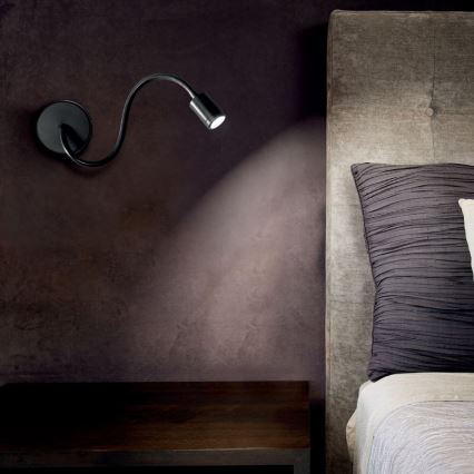 Ideal Lux - LED Paindlik väike lamp FOCUS LED/4W/230V CRI 90 must