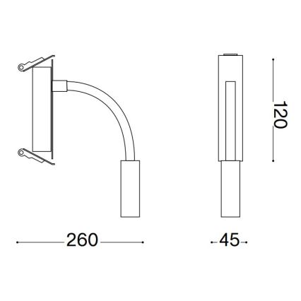 Ideal Lux - LED Paindlik väike lamp IO LED/3W/230V CRI 90 must