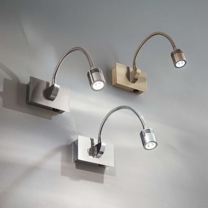 Ideal Lux - LED painduv seinalamp DYNAMO LED/3,5W/230V CRI 90 pronksitooniga