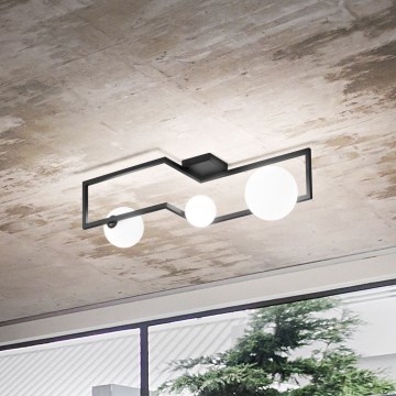 Ideal Lux - LED Pinnale kinnitatav lühter ANGOLO 3xG9/3W/230V must