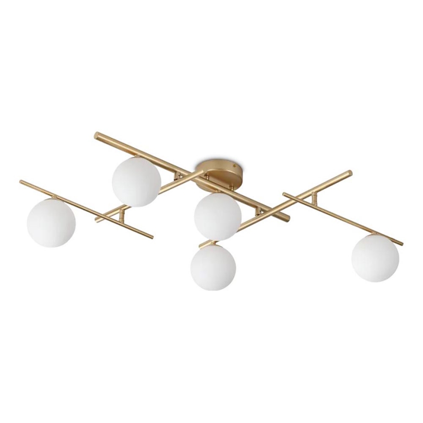 Ideal Lux - LED Pinnale kinnitatav lühter ATLAS 5xG9/3W/230V kuldne