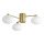 Ideal Lux - LED Pinnale kinnitatav lühter HERMES 3xG9/3W/230V d. 60 cm kuldne