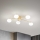 Ideal Lux - LED Pinnale kinnitatav lühter HERMES 5xG9/3W/230V d. 90 cm kuldne