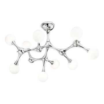Ideal Lux - LED Pinnale kinnitatav lühter NODINO 9xG9/3W/230V läikiv kroom/valge