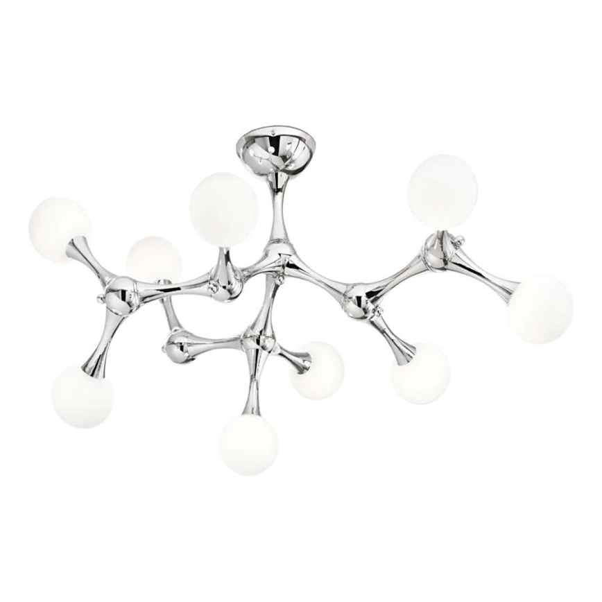 Ideal Lux - LED Pinnale kinnitatav lühter NODINO 9xG9/3W/230V läikiv kroom/valge