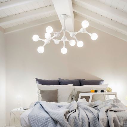 Ideal Lux - LED Pinnale kinnitatav lühter NODINO 9xG9/3W/230V valge