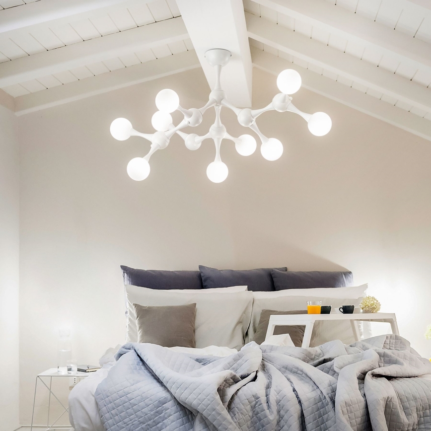 Ideal Lux - LED Pinnale kinnitatav lühter NODINO 9xG9/3W/230V valge