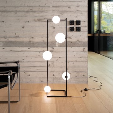 Ideal Lux - LED Põrandalamp ANGOLO 5xG9/3W/230V must