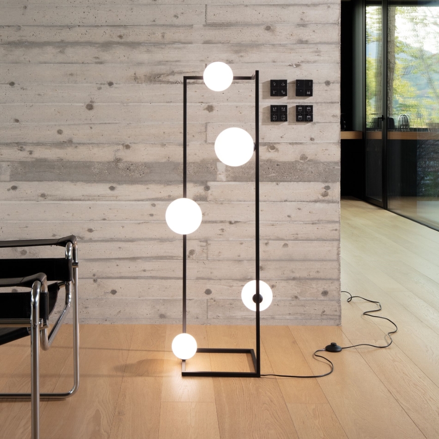 Ideal Lux - LED Põrandalamp ANGOLO 5xG9/3W/230V must