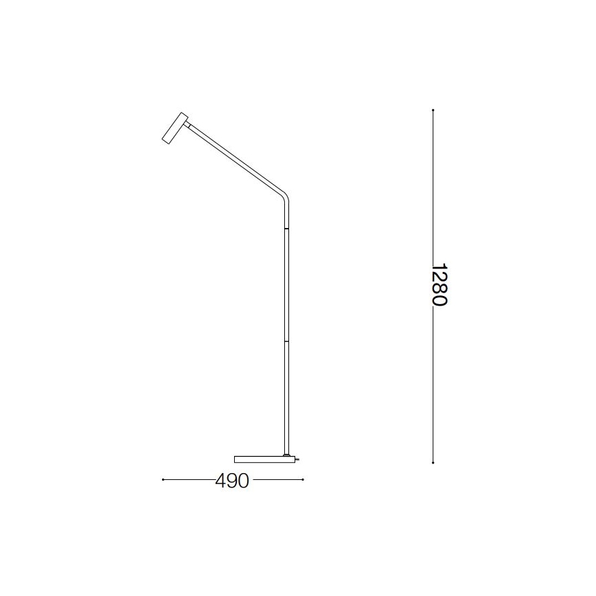 Ideal Lux - LED Põrandalamp EASY LED/3,5W/230V CRI 90 messing