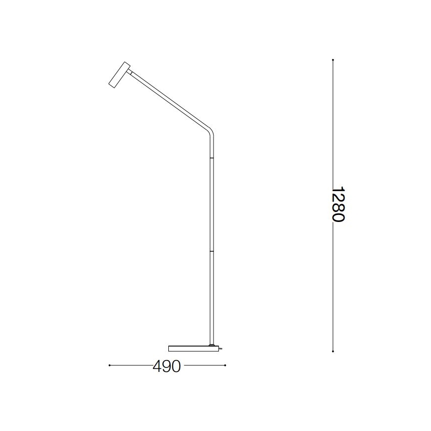 Ideal Lux - LED Põrandalamp EASY LED/3,5W/230V CRI 90 valge