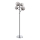 Ideal Lux - LED Põrandalamp EQUINOXE 4xG4/2W/230V läikiv kroom/suitsune