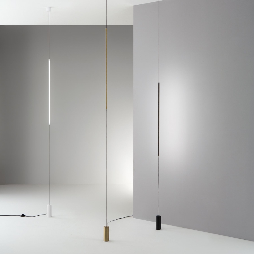 Ideal Lux - LED Põrandalamp FILO LED/14W/230V 2700K CRI 90 messing