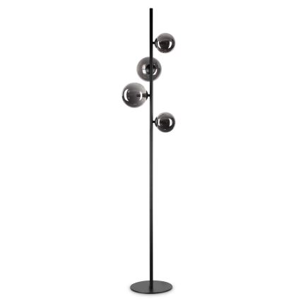 Ideal Lux - LED Põrandalamp PERLAGE 4xG9/3W/230V must/suitsune