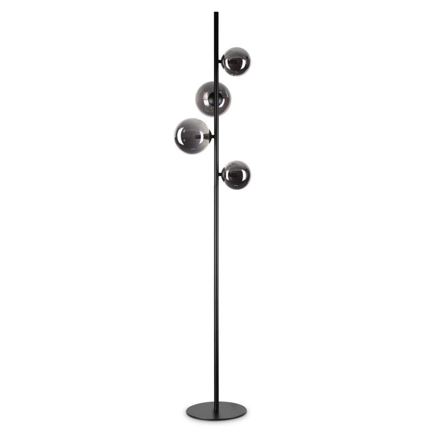 Ideal Lux - LED Põrandalamp PERLAGE 4xG9/3W/230V must/suitsune