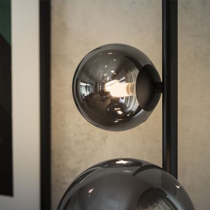 Ideal Lux - LED Põrandalamp PERLAGE 4xG9/3W/230V must/suitsune