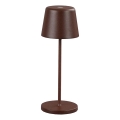 Ideal Lux - LED reguleeritav puutetundlik välistingimustes kasutatav lauavalgusti CUTE LED/2,5W/3,7V 3000 mAh USB 2200-2700K IP65 pruun