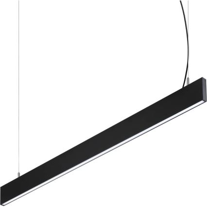 Ideal Lux - LED-ripatslühter kaabliga STEEL LED/29W/230V 4000K CRI 90 120 cm must