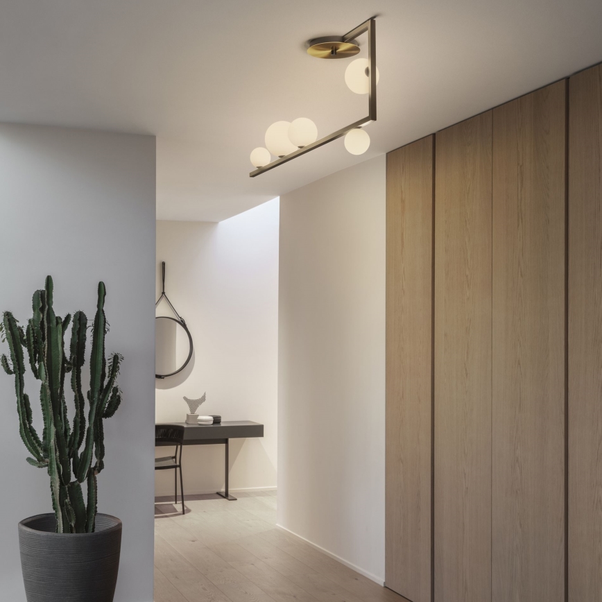 Ideal Lux - LED Ripplühter BIRDS 5xG9/3W/230V must/kuldne