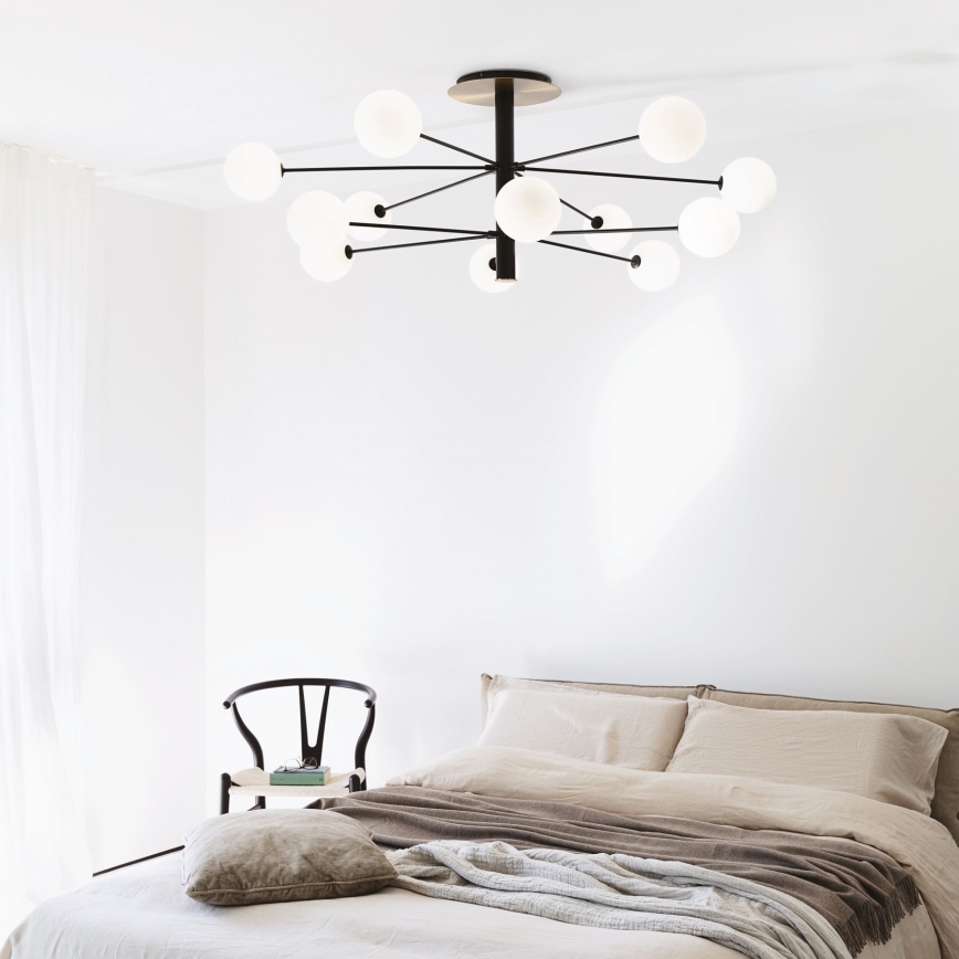 Ideal Lux - LED Ripplühter COSMOPOLITAN 12xG9/3W/230V d. 145 cm must