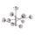 Ideal Lux - LED Ripplühter EQUINOXE 8xG4/2W/230V d. 128 cm läikiv kroom/suitsune