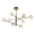 Ideal Lux - LED Ripplühter EQUINOXE 8xG4/2W/230V d. 128 cm messing/suitsune
