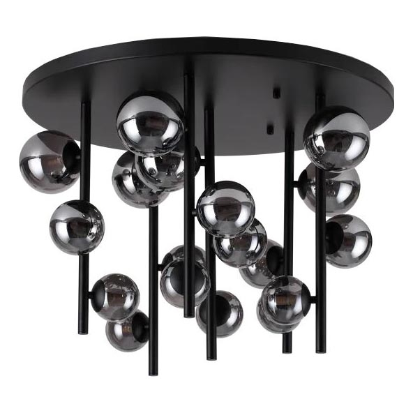 Ideal Lux - LED Ripplühter PERLAGE 18xG9/3W/230V d. 70 cm must/suitsune