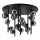 Ideal Lux - LED Ripplühter PERLAGE 18xG9/3W/230V d. 70 cm must/suitsune