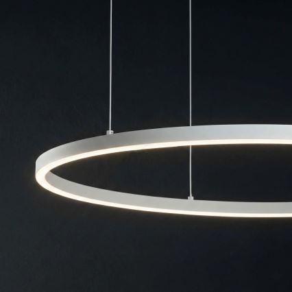 Ideal Lux - LED-rippvalgusti kaabliga ORACLE SLIM LED/83W/230V 3000K CRI 90 läbimõõt 150 cm valge