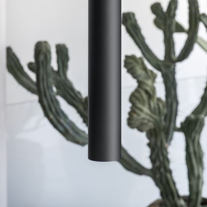 Ideal Lux - LED-rippvalgusti kaablil LOOK 1xGU10/7W/230V CRI 90, läbimõõt 6 cm, must