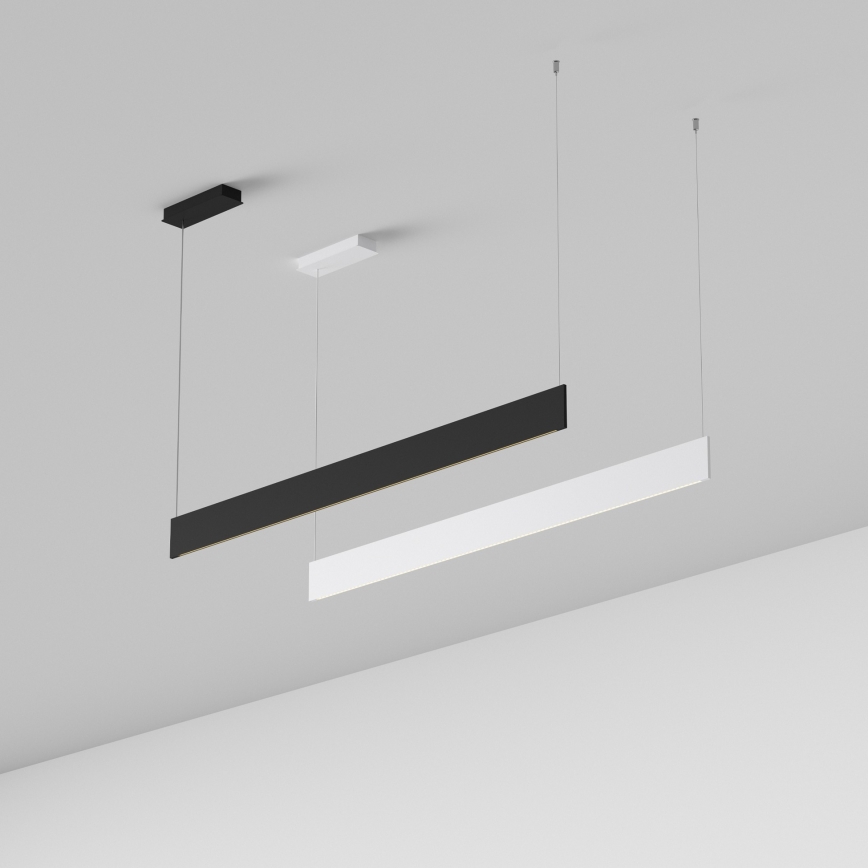 Ideal Lux - LED-rippvalgusti kaablil STEEL LED/24W/230V 3000K CRI 90 120 cm must