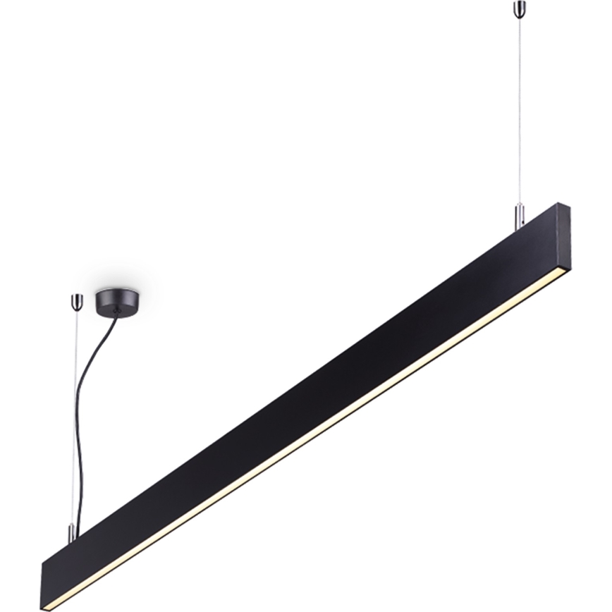 Ideal Lux - LED-rippvalgusti riputuskaabliga LINUS LED/32W/230V 3000K CRI 90 120 cm must