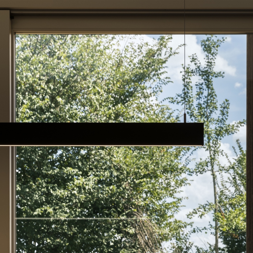 Ideal Lux - LED-rippvalgusti riputuskaabliga LINUS LED/32W/230V 3000K CRI 90 120 cm must