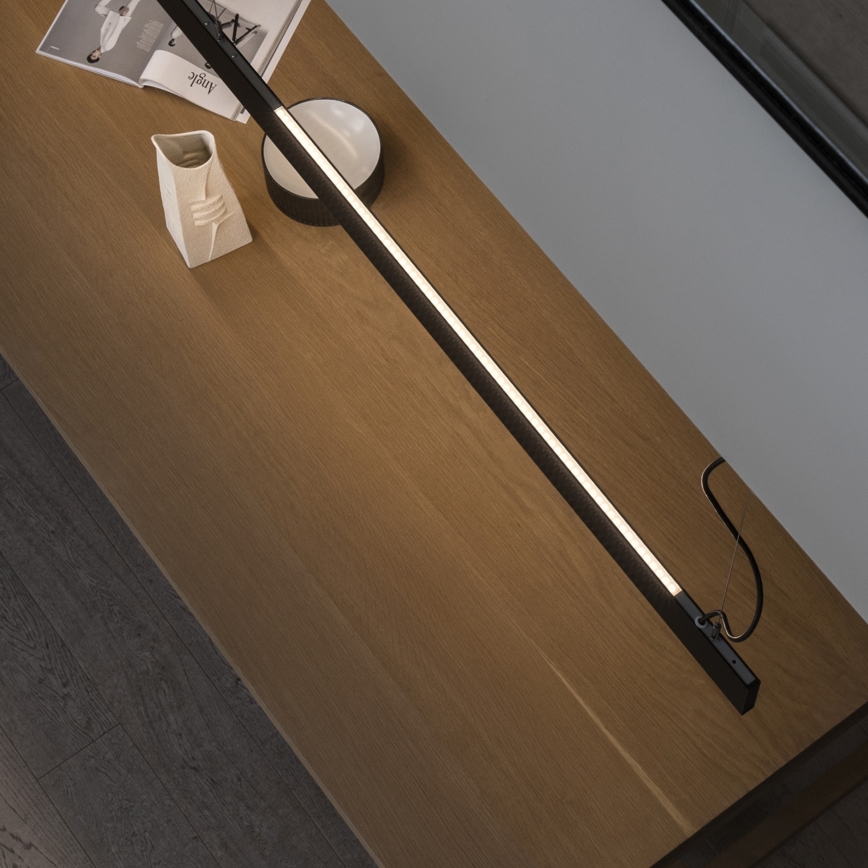 Ideal Lux - LED-rippvalgusti riputuskaabliga LINUS LED/32W/230V 3000K CRI 90 120 cm must