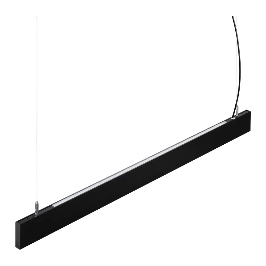 Ideal Lux - LED-rippvalgusti STEEL terasnööriga LED/29W/230V 4000K CRI 90 120 cm must