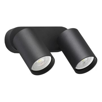 Ideal Lux - LED seinale paigaldatav sihtvalgusti DYNAMITE 2xGU10/7W/230V CRI 90 must