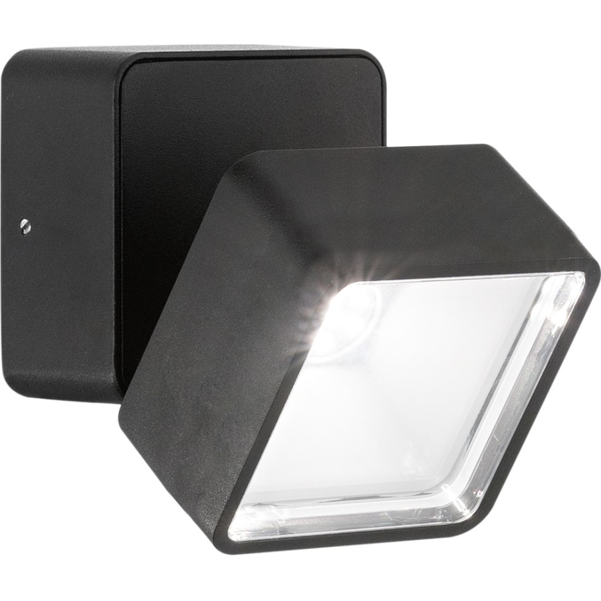 Ideal Lux - LED seinale paigaldatav välisvalgusti OMEGA LED/7W/230V CRI 90 IP54 pruun