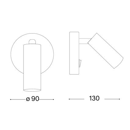 Ideal Lux - LED seinapunktvalgusti PAGE LED/3W/230V CRI 90 valge