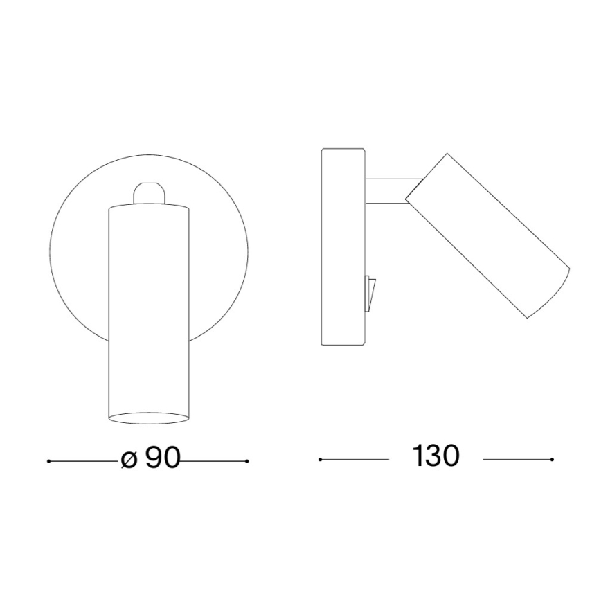Ideal Lux - LED seinapunktvalgusti PAGE LED/3W/230V CRI 90 valge