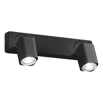 Ideal Lux - LED seinapunktvalgusti RUDY 2xGU10/7W/230V CRI 90 must