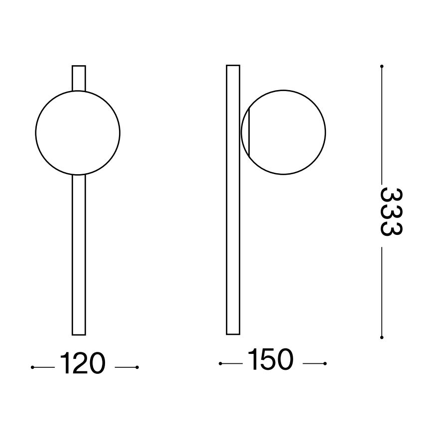 Ideal Lux - LED Seinavalgusti BINOMIO 1xG9/3W/230V valge