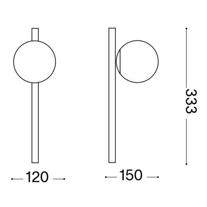 Ideal Lux - LED Seinavalgusti BINOMIO 1xG9/3W/230V valge