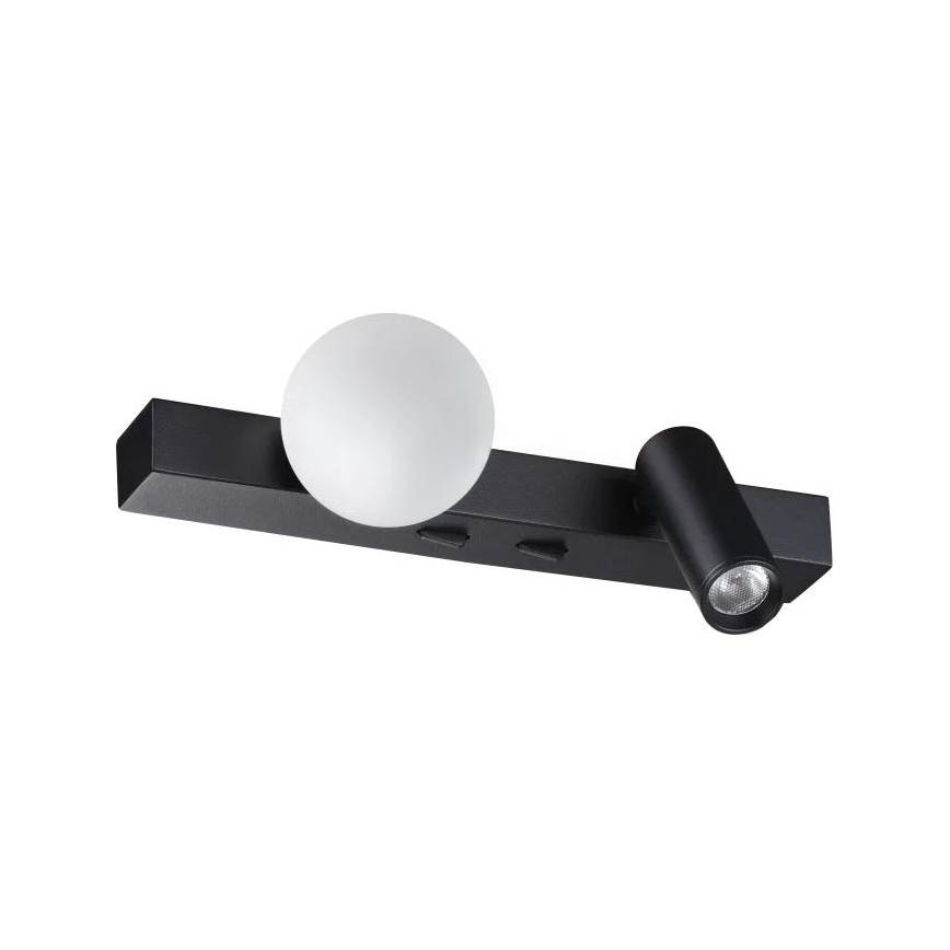 Ideal Lux - LED seinavalgusti BINOMIO 2xLED/3W/230V CRI 90 must