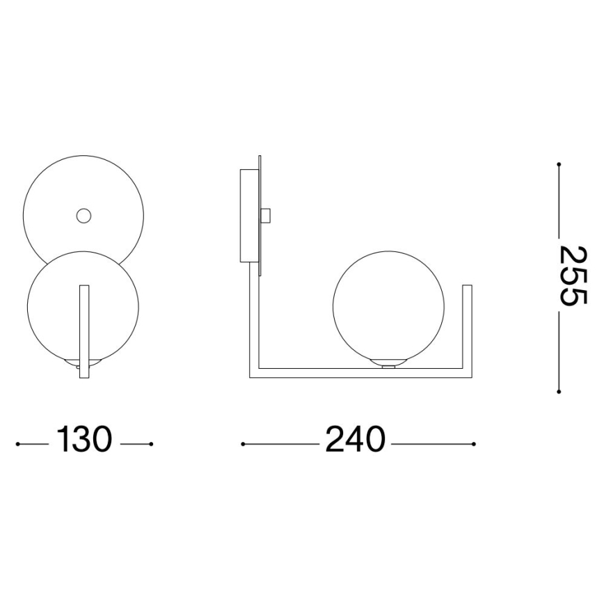 Ideal Lux - LED Seinavalgusti BIRDS 1xG9/3W/230V must/kuldne